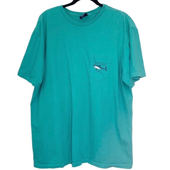 Polo Ralph Lauren Other - Polo Ralph Lauren Teal Blue Shark Pocket Tee Shirt Size XL